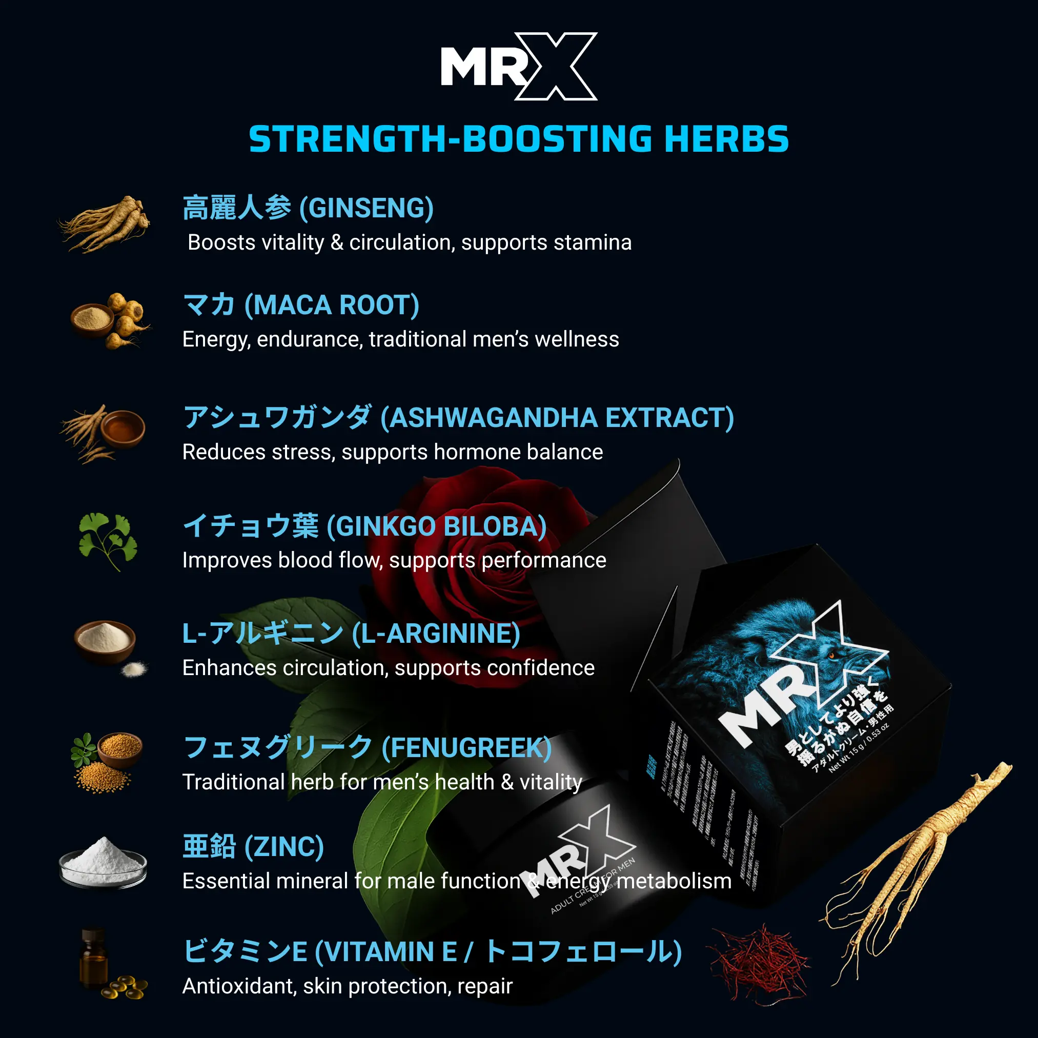 MRX Adult Cream for Men – 15g | Made in Japan | Rare Herbal Formula - Image 7